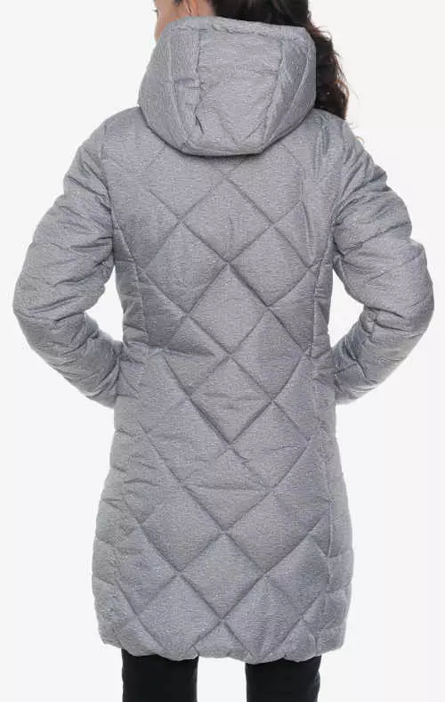 Модерно топло дамско палто с качулка
